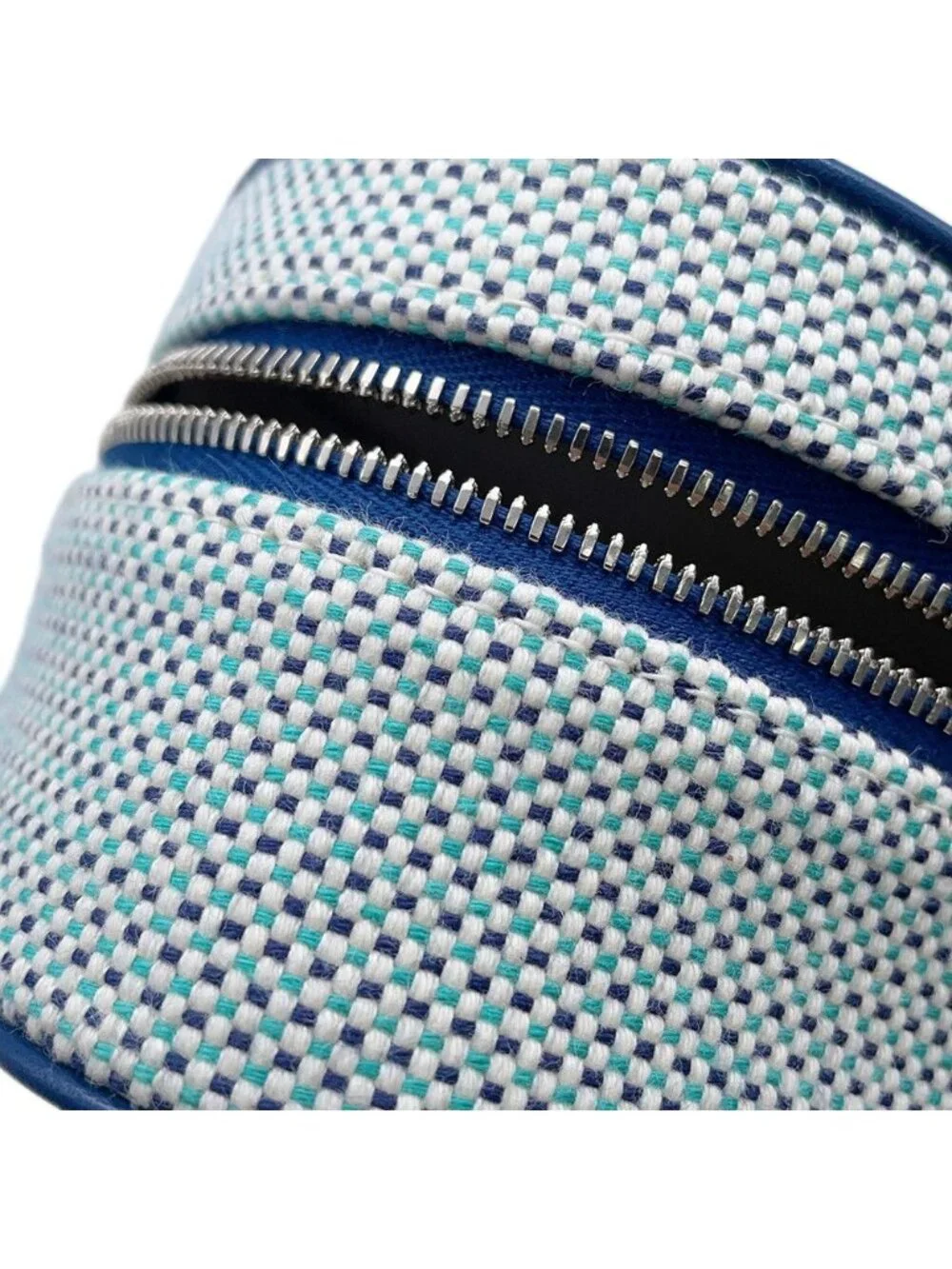 Hermes Pouch Escale Marine Silver Toile H Makeup